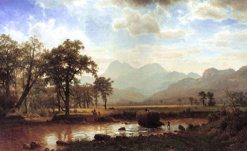 Bierstadt, Albert Haying, Conway Meadows